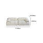 Tufted Cream 2-3-Seater Sofa Contemporary Pillow Top Arm Sofa