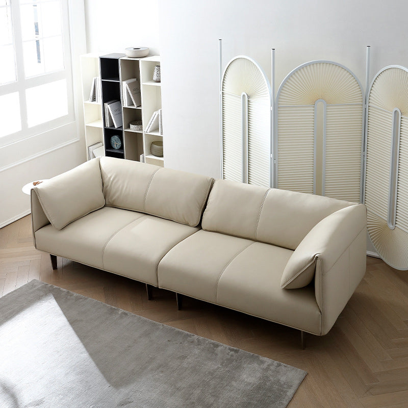 Soludo cuscino cucito di divano moderno a sedere per cuscinetto in pelle finta - 26,77 "h