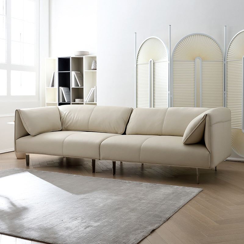 Soludo cuscino cucito di divano moderno a sedere per cuscinetto in pelle finta - 26,77 "h