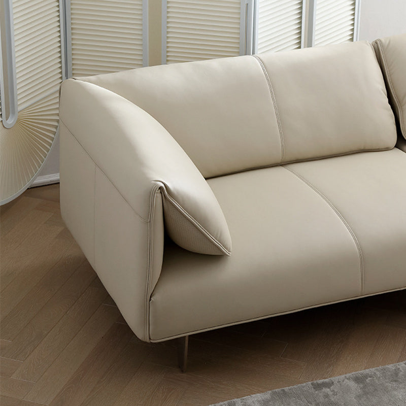 Soludo cuscino cucito di divano moderno a sedere per cuscinetto in pelle finta - 26,77 "h