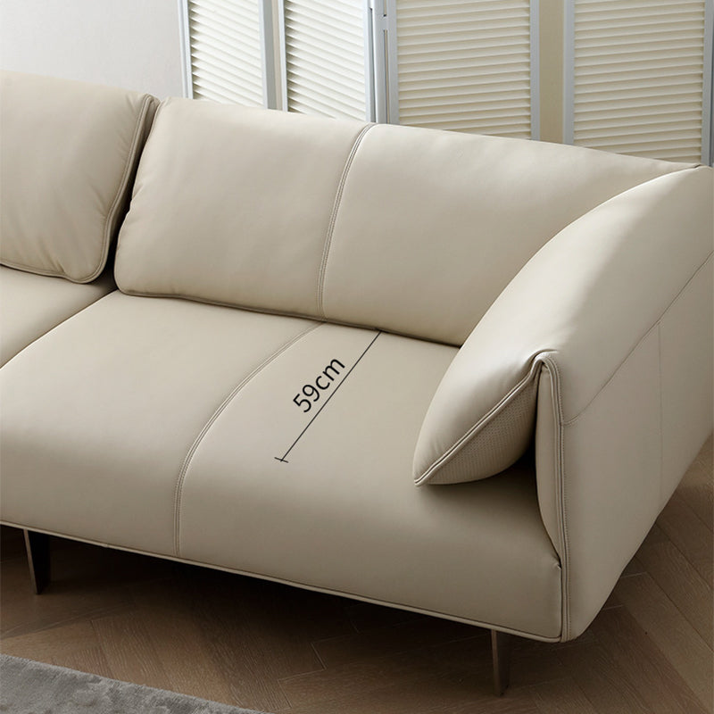 Soludo cuscino cucito di divano moderno a sedere per cuscinetto in pelle finta - 26,77 "h