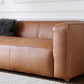 Contemporary Faux Leather Sofa Tuxedo Arm 25.59-In High Sofa Clearhalo 'furn' 'furn_sofas' 'Furniture' 'Living Room Furniture' 'Sofa' 'sofas' 5858144