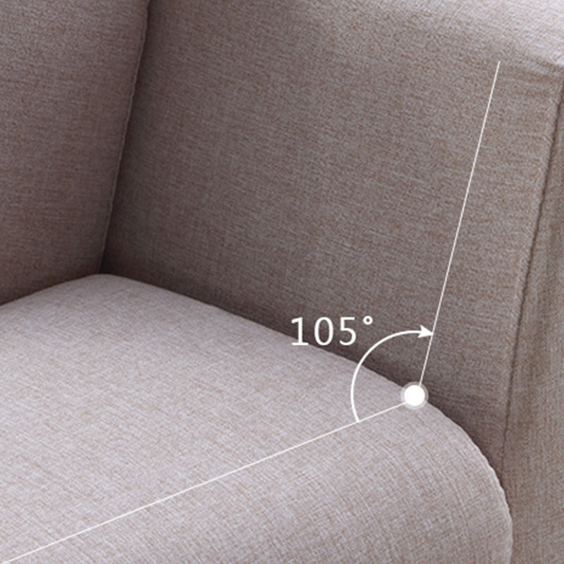 37.40" Tall Linen Sectional Pillow Top Arm Sectional with Adjustable Headrest