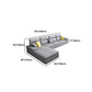 Slipcovered Sectional Pillow Top Arm Sofa & Chaise with 4 Seaters