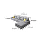 Slipcovered Sectional Pillow Top Arm Sofa & Chaise with 4 Seaters
