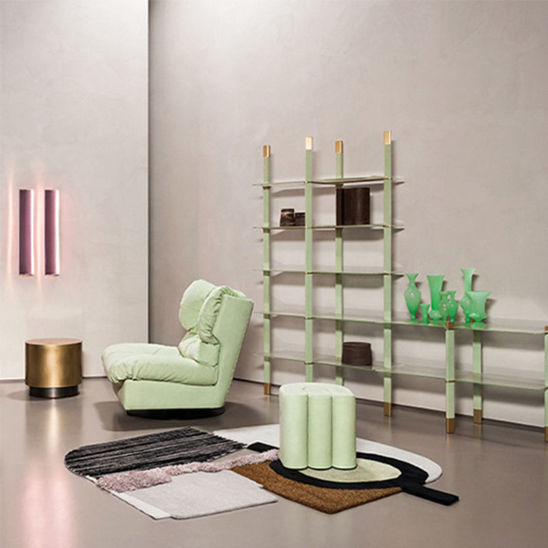 Nordic Armless Fabric Cushion Back Living Room Lounge Accent Chair Clearhalo 'Accent Chairs' 'accent_chairs' 'Chairs & Seating' 'furn' 'furn_accent_chairs' 'Furniture' 'Living Room Furniture' 5859651