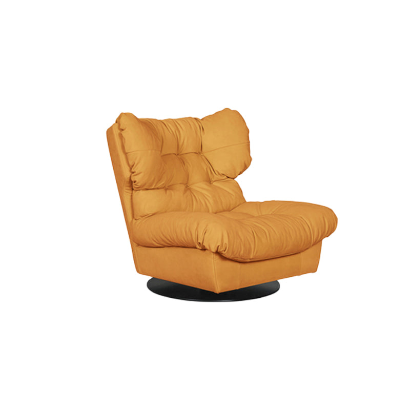 Nordic Armless Fabric Cushion Back Living Room Lounge Accent Chair Clearhalo 'Accent Chairs' 'accent_chairs' 'Chairs & Seating' 'furn' 'furn_accent_chairs' 'Furniture' 'Living Room Furniture' 5859654