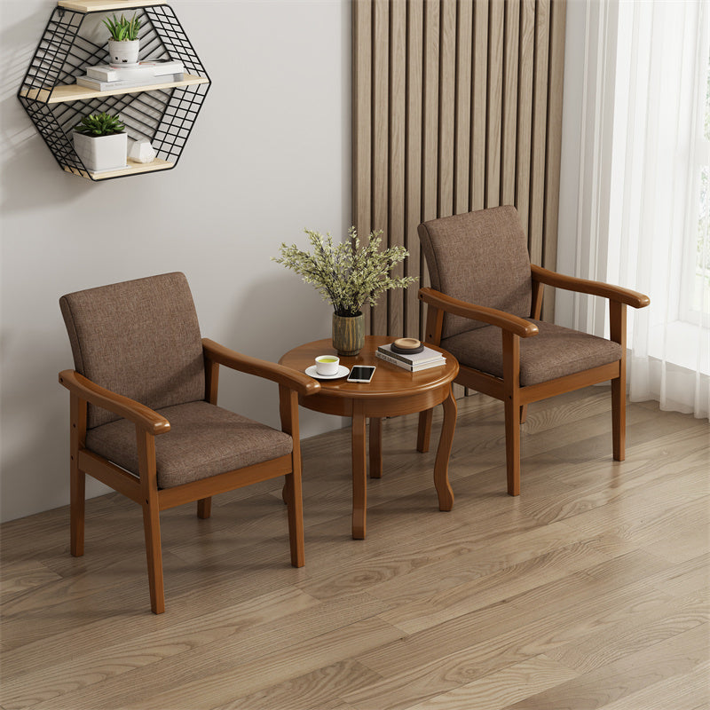 Mid-century Solid Wood Frame Removable Slipcover Accent Armchair Clearhalo 'Accent Chairs' 'accent_chairs' 'Chairs & Seating' 'furn' 'furn_accent_chairs' 'Furniture' 'Living Room Furniture' 5859662