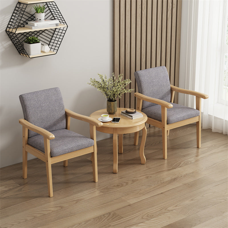 Mid-century Solid Wood Frame Removable Slipcover Accent Armchair Clearhalo 'Accent Chairs' 'accent_chairs' 'Chairs & Seating' 'furn' 'furn_accent_chairs' 'Furniture' 'Living Room Furniture' 5859664