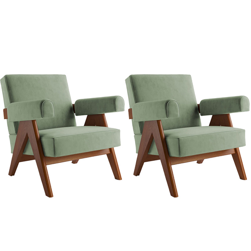 Nordic Arms Included Basic Four Leg Round Arms Tight Back Accent Room Chair