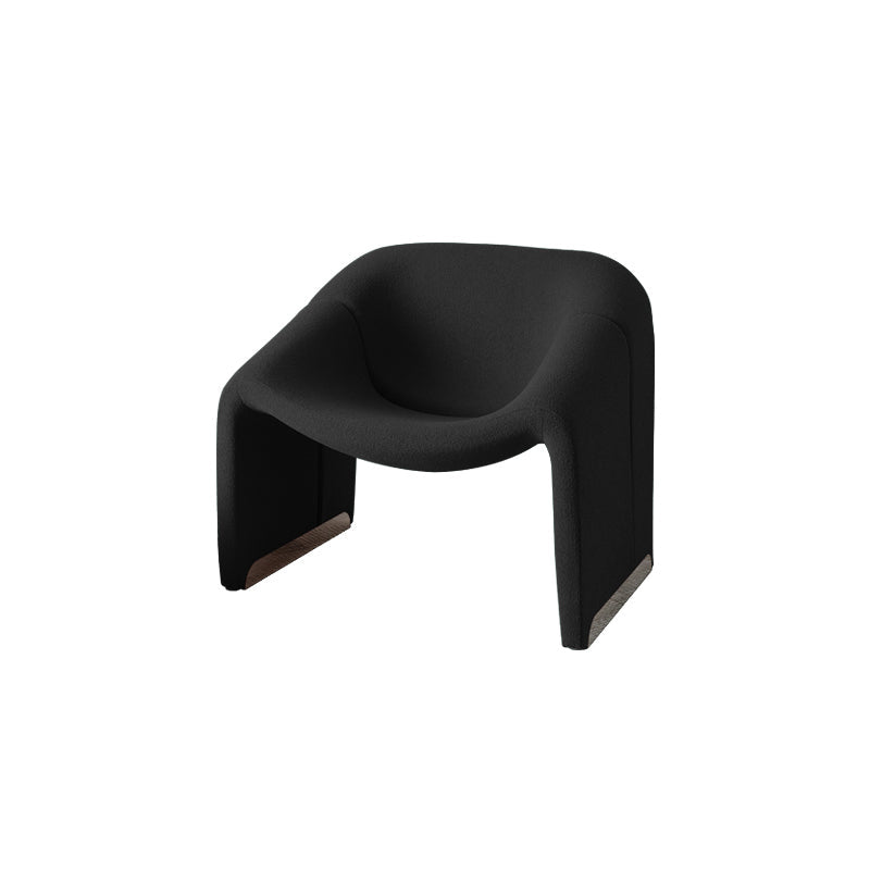 30.7"Wide Solid Color Armchair, Fixed Back Single Chair for Apartment Black Clearhalo 'Accent Chairs' 'accent_chairs' 'Chairs & Seating' 'furn' 'furn_accent_chairs' 'Furniture' 'Living Room Furniture' 5859721