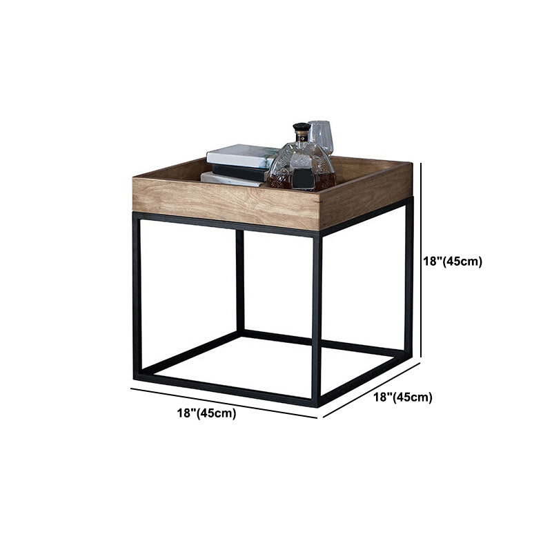 Scandinavian Square Coffee Table Wooden Cocktail Table for Home Clearhalo 'Coffee & Accent Tables' 'Coffee Tables' 'coffee_tables' 'furn' 'furn_coffee_tables' 'Furniture' 'Living Room Furniture' 5859769