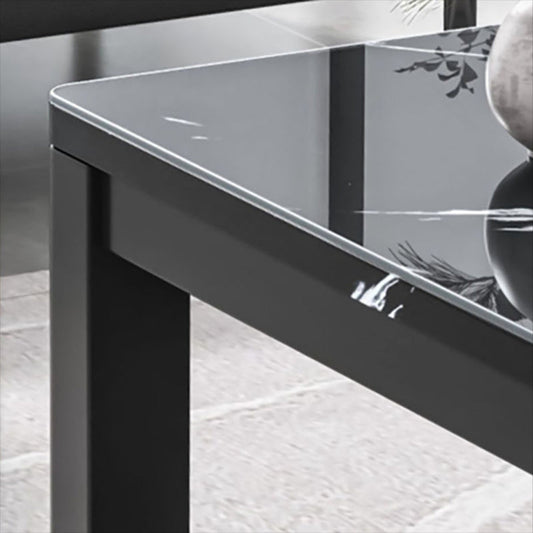 Mesa de café glam marco mesa de cóctel pizarra con estante de almacenamiento para sala de estar