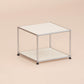 Mesa de centro de metal para cóctel, estilo mediados de siglo, de 15,75" de altura