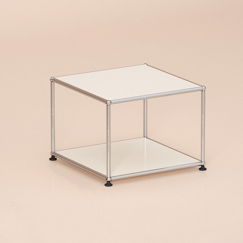 Mesa de centro de metal para cóctel, estilo mediados de siglo, de 15,75" de altura