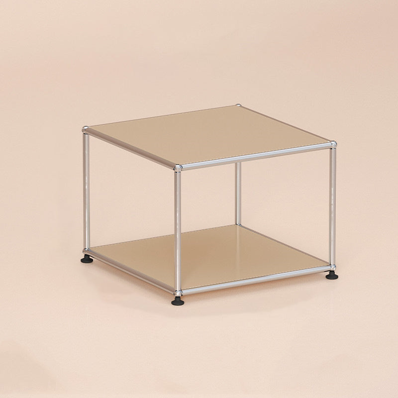 Mesa de centro de metal para cóctel, estilo mediados de siglo, de 15,75" de altura