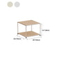 Mesa de centro de metal para cóctel, estilo mediados de siglo, de 15,75" de altura
