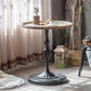 Pedestal Round Side End Table Rustic Distressed Side End Table