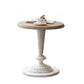 Pedestal Round Side End Table Rustic Distressed Side End Table
