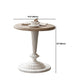 Pedestal Round Side End Table Rustic Distressed Side End Table