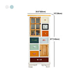 Contemporary 8- Drawer Wooden Cabinet , 2-door Rectangle Accent Cabinet Clearhalo 'Cabinets & Chests' 'cabinets_chests' 'furn' 'furn_cabinets_chests' 'Furniture' 'Living Room Furniture' 5860675