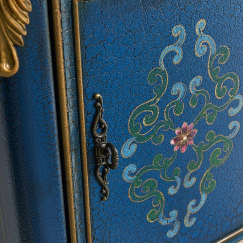 47,24 "Armadio in legno alto 1 porta, cabinetto di accento rettangolo a 1 cassetto