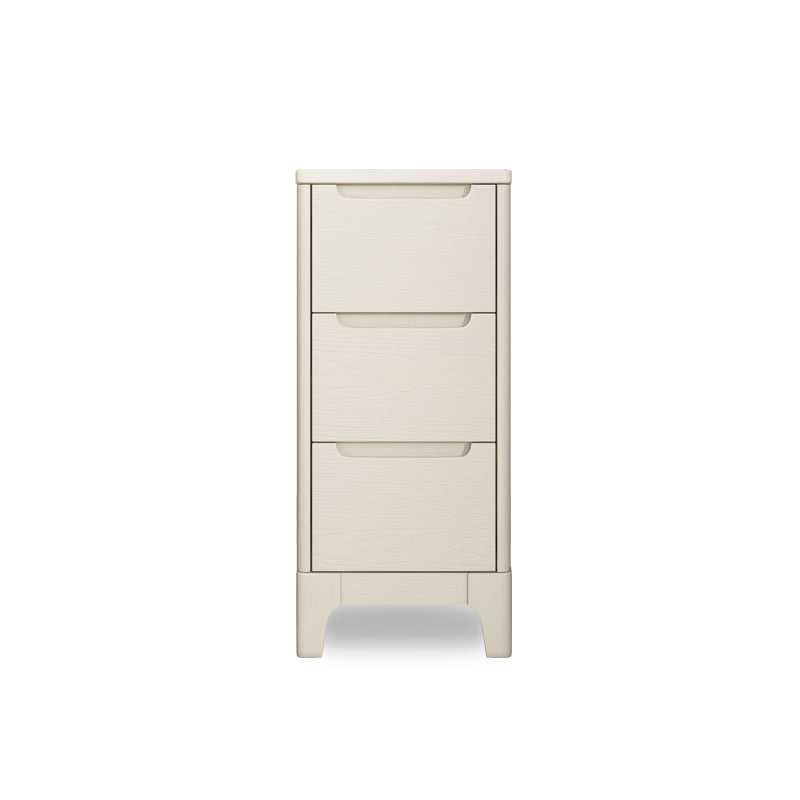 Coffre en bois massif contemporain, coffre d'accent rectangle avec tiroirs