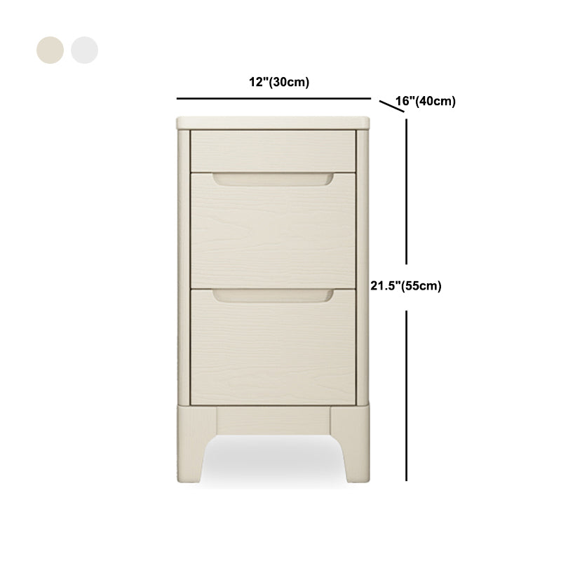 Coffre en bois massif contemporain, coffre d'accent rectangle avec tiroirs