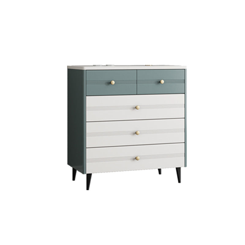 Rectangle Wooden Chest, Contemporary Accent Chest with Drawers 31"L x 17"W x 34"H Clearhalo 'Cabinets & Chests' 'cabinets_chests' 'furn' 'furn_cabinets_chests' 'Furniture' 'Living Room Furniture' 5860755