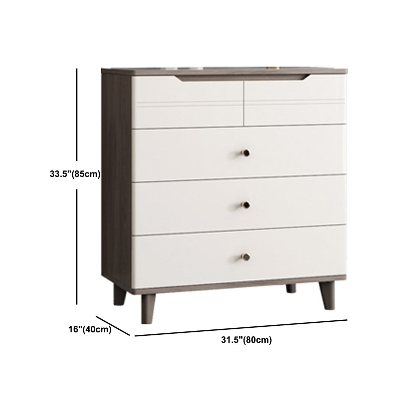 Rectangle Wooden Chest, Contemporary Accent Chest with Drawers Clearhalo 'Cabinets & Chests' 'cabinets_chests' 'furn' 'furn_cabinets_chests' 'Furniture' 'Living Room Furniture' 5860759