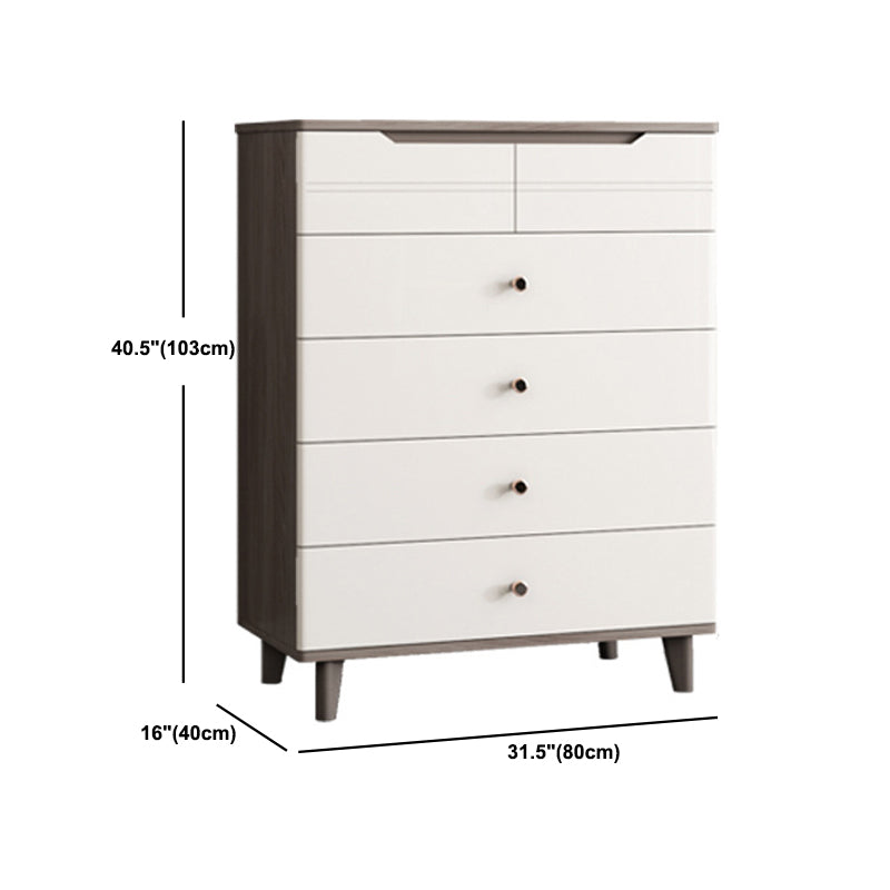 Rectangle Wooden Chest, Contemporary Accent Chest with Drawers Clearhalo 'Cabinets & Chests' 'cabinets_chests' 'furn' 'furn_cabinets_chests' 'Furniture' 'Living Room Furniture' 5860760