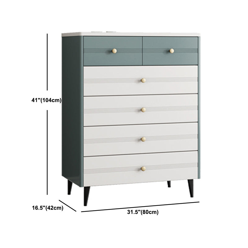 Rectangle Wooden Chest, Contemporary Accent Chest with Drawers Clearhalo 'Cabinets & Chests' 'cabinets_chests' 'furn' 'furn_cabinets_chests' 'Furniture' 'Living Room Furniture' 5860763
