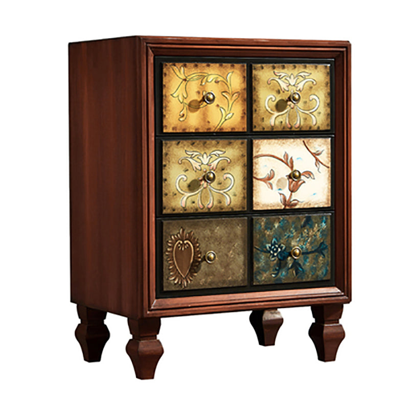 CHOSE DE BOIS DE 23,62 'contemporain, coffre d'accent rectangle avec tiroirs