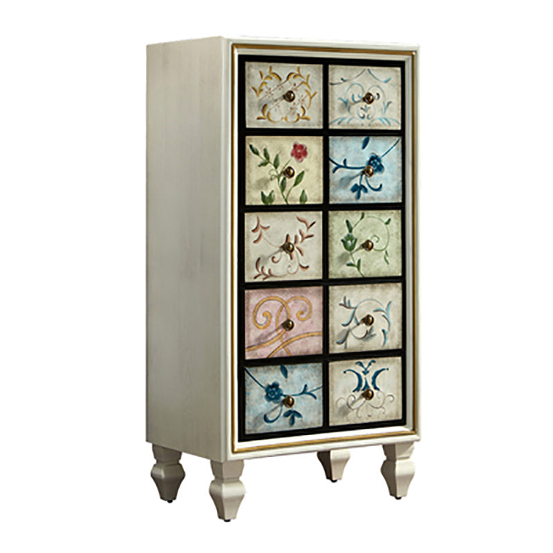 CHOSE DE BOIS DE 23,62 'contemporain, coffre d'accent rectangle avec tiroirs