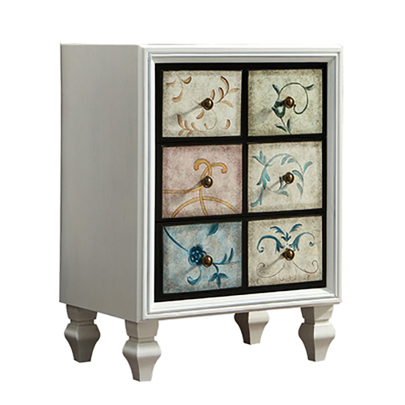 CHOSE DE BOIS DE 23,62 'contemporain, coffre d'accent rectangle avec tiroirs