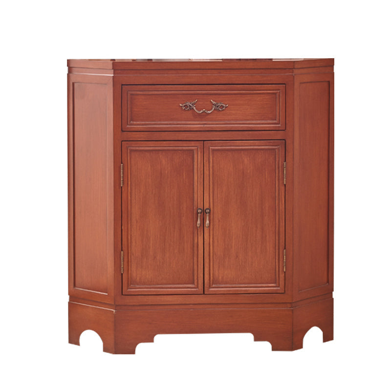 Gabinete de esquina de 34.65 ", gabinete de acento de madera contemporáneo