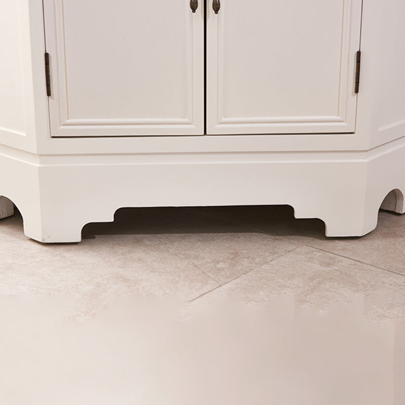 Gabinete de esquina de 34.65 ", gabinete de acento de madera contemporáneo