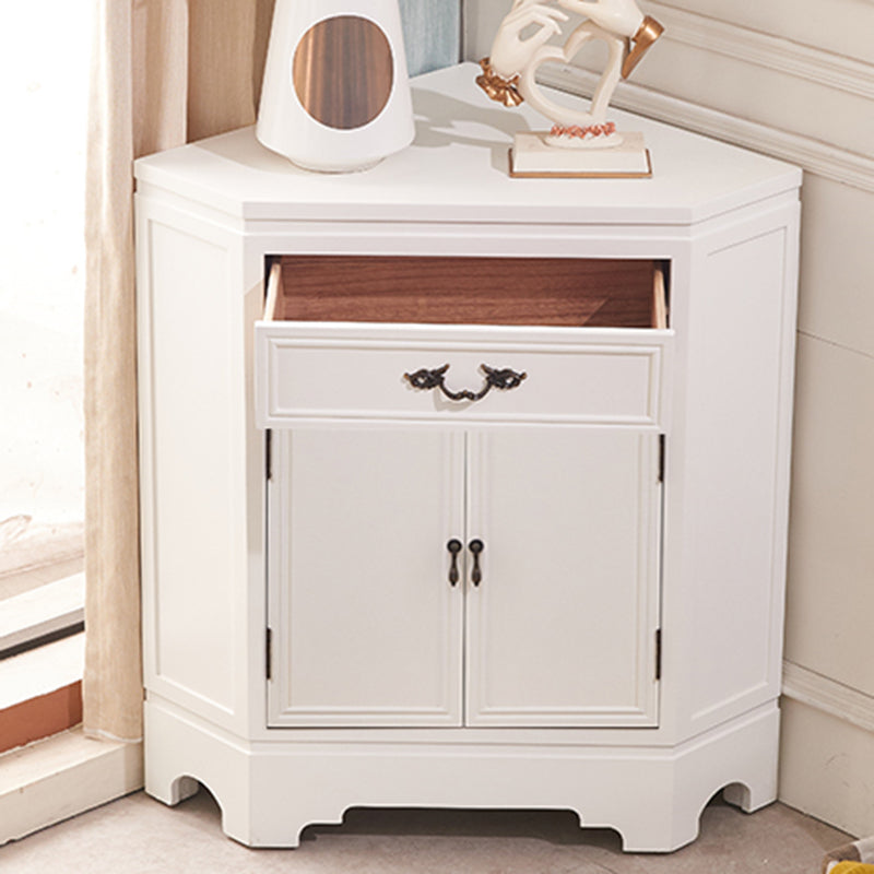 Gabinete de esquina de 34.65 ", gabinete de acento de madera contemporáneo