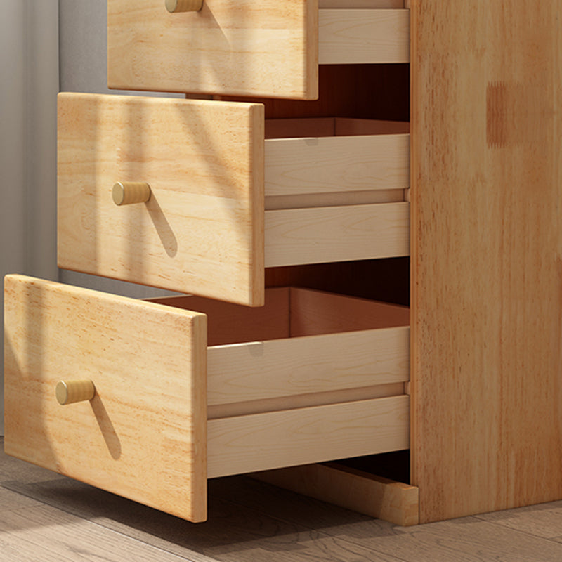 Contemporary 73.23"Tall Corner Chest, 4- Drawer Wood Accent Chest Clearhalo 'Cabinets & Chests' 'cabinets_chests' 'furn' 'furn_cabinets_chests' 'Furniture' 'Living Room Furniture' 5860805