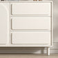 37.4"Tall White Wooden Cabinet , 3- Drawer Rectangle Accent Cabinet Clearhalo 'Cabinets & Chests' 'cabinets_chests' 'furn' 'furn_cabinets_chests' 'Furniture' 'Living Room Furniture' 5860828