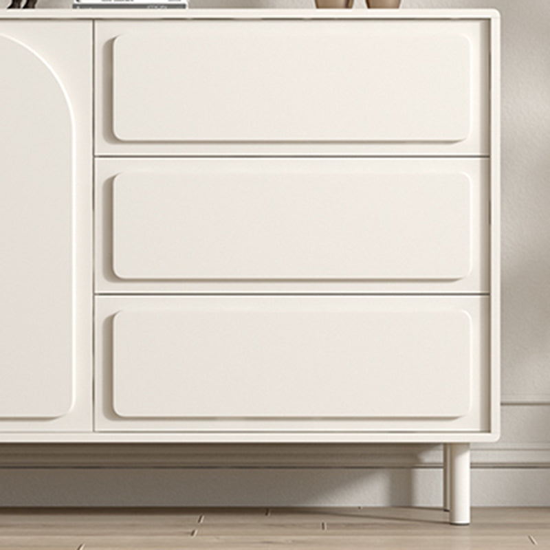 37.4"Tall White Wooden Cabinet , 3- Drawer Rectangle Accent Cabinet Clearhalo 'Cabinets & Chests' 'cabinets_chests' 'furn' 'furn_cabinets_chests' 'Furniture' 'Living Room Furniture' 5860828