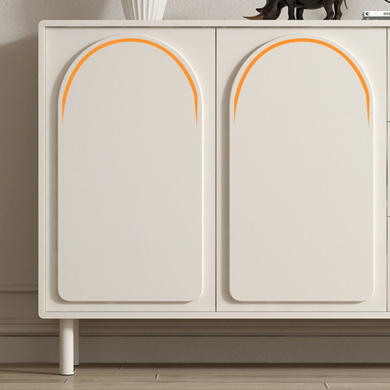 37.4"Tall White Wooden Cabinet , 3- Drawer Rectangle Accent Cabinet Clearhalo 'Cabinets & Chests' 'cabinets_chests' 'furn' 'furn_cabinets_chests' 'Furniture' 'Living Room Furniture' 5860829