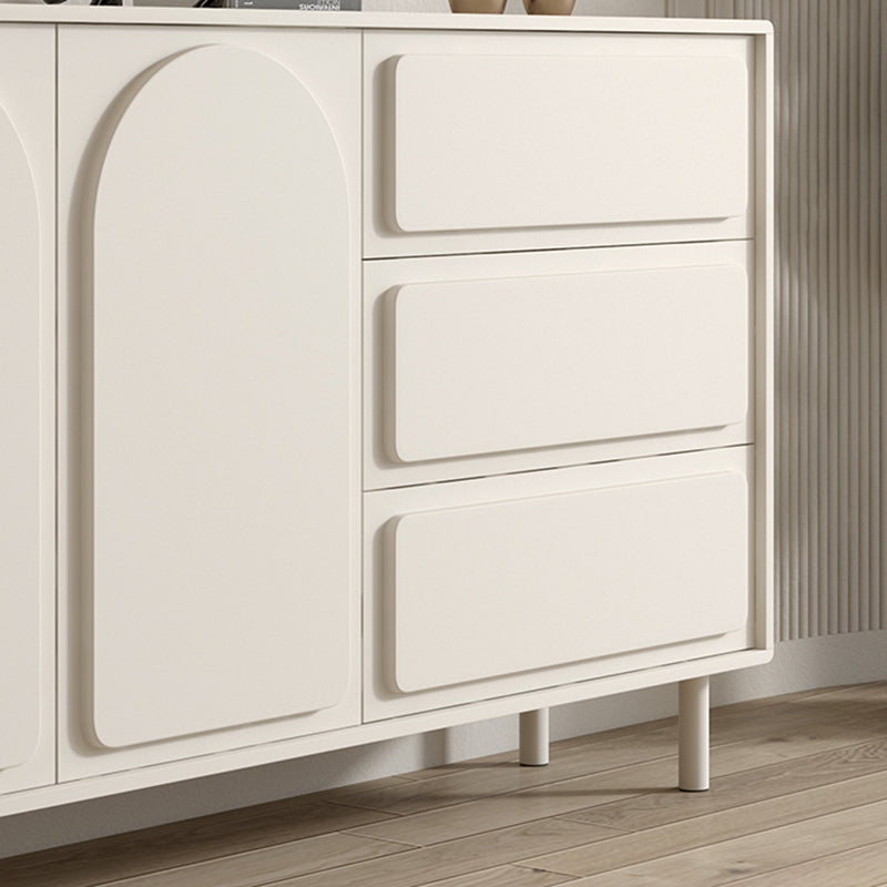 37.4"Tall White Wooden Cabinet , 3- Drawer Rectangle Accent Cabinet Clearhalo 'Cabinets & Chests' 'cabinets_chests' 'furn' 'furn_cabinets_chests' 'Furniture' 'Living Room Furniture' 5860830