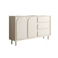 37.4"Tall White Wooden Cabinet , 3- Drawer Rectangle Accent Cabinet Clearhalo 'Cabinets & Chests' 'cabinets_chests' 'furn' 'furn_cabinets_chests' 'Furniture' 'Living Room Furniture' 5860832