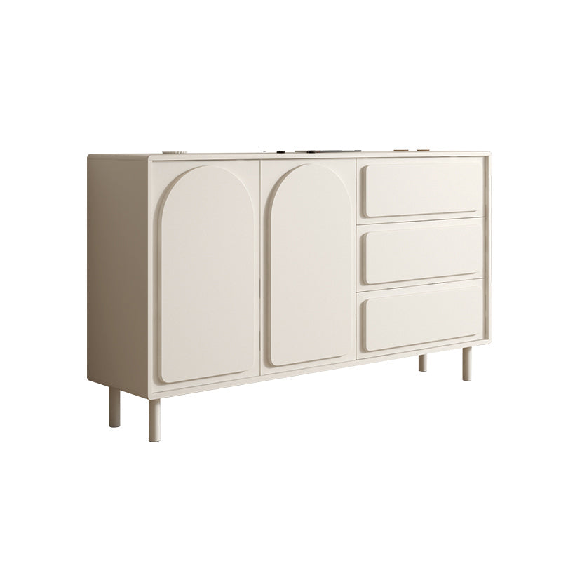 37.4"Tall White Wooden Cabinet , 3- Drawer Rectangle Accent Cabinet Clearhalo 'Cabinets & Chests' 'cabinets_chests' 'furn' 'furn_cabinets_chests' 'Furniture' 'Living Room Furniture' 5860832