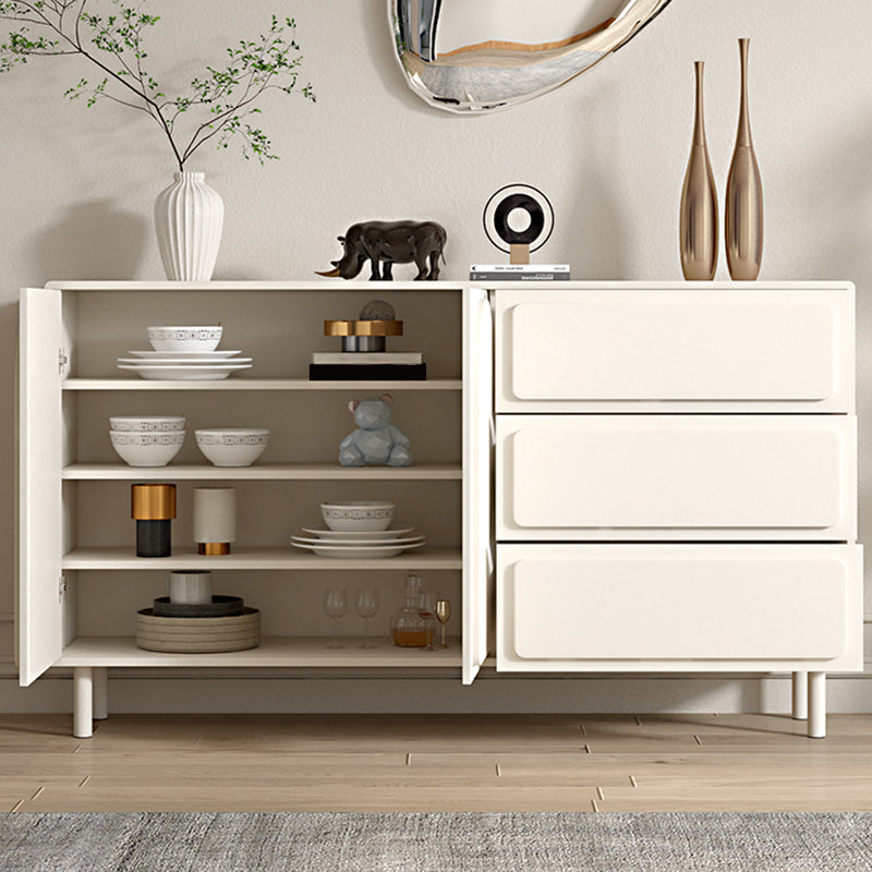 37.4"Tall White Wooden Cabinet , 3- Drawer Rectangle Accent Cabinet Clearhalo 'Cabinets & Chests' 'cabinets_chests' 'furn' 'furn_cabinets_chests' 'Furniture' 'Living Room Furniture' 5860833