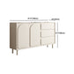 37.4"Tall White Wooden Cabinet , 3- Drawer Rectangle Accent Cabinet Clearhalo 'Cabinets & Chests' 'cabinets_chests' 'furn' 'furn_cabinets_chests' 'Furniture' 'Living Room Furniture' 5860835