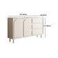 37.4"Tall White Wooden Cabinet , 3- Drawer Rectangle Accent Cabinet Clearhalo 'Cabinets & Chests' 'cabinets_chests' 'furn' 'furn_cabinets_chests' 'Furniture' 'Living Room Furniture' 5860836