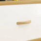 Contemporaneo 32,3 "alto 1 - cassetto cassetto, mobile rettangolo di legno con 2 ripiani