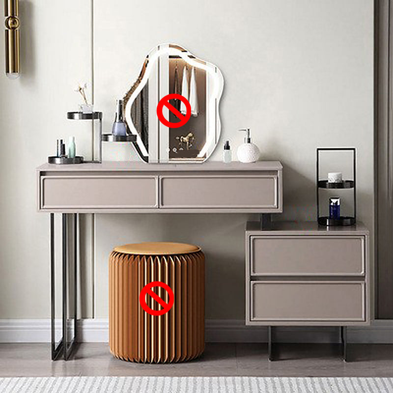 Tavolo da toeletta per vanity per trucco contemporaneo 4 cassetti